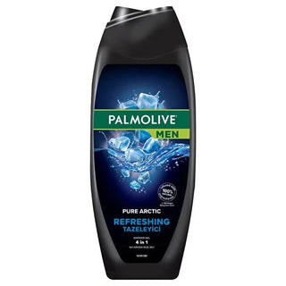 Palmolive Men Pure Arctic 4-in-1 Shower Gel, Body Wash & Shampoo: Experience 24-Hour Freshness in One Convenient Cleansing Solution (16.91 fl oz) Palmolive Men's 4-in-1 Shower Gel: 24H Freshness - Body, Hair, Face shower gel, men's shower gel, 4-in-1 shower gel, body wash, hair and body wash, face wash, Palmolive, Arctic shower gel, 24 hour freshness shower gel, men's face wash, multi-purpose cleanser, men's grooming, personal care, hygiene, cleansing, refreshing, Arctic, freshness, body, hair, face, conven