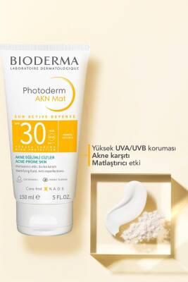 bioderma photoderm akn mat spf30 sunscreen 150ml front view, bioderma photoderm akn mat spf30 sunscreen texture Bioderma Photoderm AKN Mat SPF30 - Oil Control Sunscreen | 150ml Bioderma Photoderm AKN Mat SPF30 Sunscreen - 150ml bioderma, sunscreen, spf30, oily-skin, acne-prone, oil-control, matte-finish, non-comedogenic, skincare, ai-generated