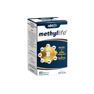 NbtLife MethylLife: Advanced Methylation Support Formula with Betaine, B12 & Folic Acid - Dietary Supplement for Heart Health, Mood & Energy, 60 Capsules NbtLife MethylLife: Methylation Supplement for Energy & Heart MethylLife, Methylation supplement, Methyl donors, Betaine Anhydrous, Vitamin B12, Folic Acid, Dietary Supplement, Methylation support formula, methylation, heart health, mood support, energy levels, MTHFR, gene variations, vitamin B12 supplement, folic acid supplement, betaine supplement, homoc