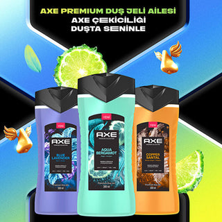 Axe Premium Collection 3 in 1 Shower Gel Aqua Bergamot 300ml | Refreshing Clean
