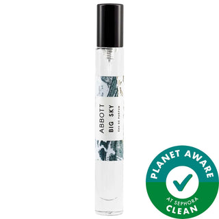 Big Sky Eau de Parfum Travel Spray - Earthy & Woody Fragrance for Nature Lovers Big Sky Eau de Parfum - Earthy Woody Fragrance Eau de Parfum Travel Spray, Earthy & Woody fragrance, Clean and eco-friendly perfume, Sustainable fragrance packaging, Natural and organic scent, Fragrance for women, Outdoor enthusiasts, Nature lovers, Eco-friendly products, Sustainable living, Clean beauty, Perfume for daily wear, Travel size fragrance