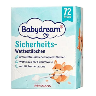 Babydream Baby Cotton Swabs - 70 Count, Dermatologically Tested, Gentle Ear Cleaning for Infants Babydream Baby Cotton Swabs - Safe & Gentle Ear Cleaning baby cotton swabs, safe ear cleaning for babies, dermatologically tested baby products, gentle baby care, 100% cotton baby swabs, baby hygiene products, safe baby care, infant ear cleaning, natural baby products, baby skincare essentials