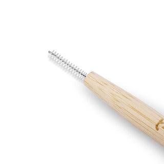 t-brush bamboo interdental brushes package, close-up of bamboo handle on interdental brushes, using t-brush to clean between teeth T-Brush Interdental Bamboo Brushes - 6 Count for Optimal Dental Care | Recommended for Dental Hygienists T-Brush Interdental Bamboo Brushes - 6 Count bamboo-interdental-brushes, dental-care, oral-hygiene, eco-friendly, dental-hygienists, t-brush, interdental-cleaning, tooth-cleaning-brushes, dental-tools, ai-generated