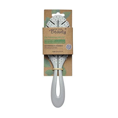For Your Beauty Eco-Friendly Hair Brush - Sustainable Detangling Brush for Wet & Dry Hair, Made from 100% Recycled Plast