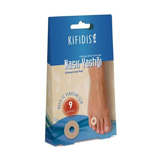 Kifidis Corn Pads for Foot Relief - 9 Pack, Cushioning and Protection for Corns and Calluses Kifidis Corn Pads - Relief for Corns & Calluses corn pads, callus relief, foot care, pain relief for corns, foot cushioning, foot comfort, callus protection, foot pain solution, self-care, home remedies, foot health