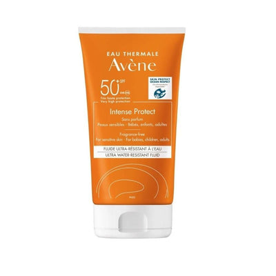 Avene Intense Protect SPF 50+ Fluid Ultra - Broad-Spectrum Sunscreen for Sensitive Skin, Eco-Friendly & Water Resistant