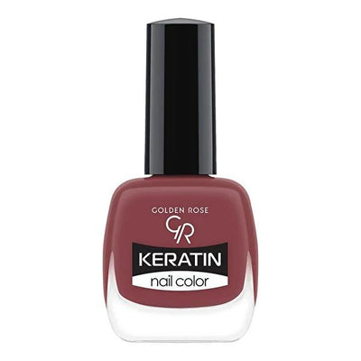 Golden Rose Keratin Nail Polish - Long-Lasting Nail Color Enriched with Keratin