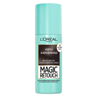 Loreal Paris Hair Touch-up Spray - Instant Gray Root Cover, Dark Brown, 2.54 fl oz Loreal Paris Instant Gray Root Cover Spray - Dark Brown hair touch-up spray, gray root cover, instant hair color, dark brown hair spray, temporary hair color, Loreal Paris, hair care, beauty products, cosmetics, convenience hair solutions, at-home hair color, quick hair touch-ups