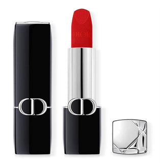 Dior Rouge Velvet Lipstick 999 Velvet Matte Red Finish