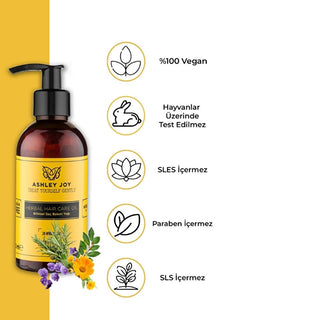 Ashley Joy Hair Care Oil - 100ml Botanical Blend for Damaged, Colored Hair - Moisturizing, Anti-Hair Loss & UV Protection Ashley Joy Hair Oil: Repair Damaged & Colored Hair Naturally hair care oil, botanical hair oil, hair oil for damaged hair, hair oil for colored hair, hair growth oil, anti-hair loss oil, natural hair oil, Ashley Joy hair oil, baobab oil for hair, hair moisturizing oil, hair oil, botanical oils, vitamin A, vitamin E, baobab oil, colored hair, damaged hair, hair repair, hair growth, anti-b