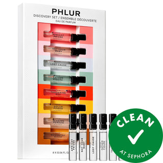 PHLUR Fragrance Discovery Set: Explore 8 Clean Eau de Parfums | Find Your Signature Scent with this Perfume Sampler Kit PHLUR Fragrance Discovery Set: 8 Clean Scents to Explore Fragrance discovery set, Eau de Parfum sampler, Clean fragrance set, Scent sampler, PHLUR fragrance, Perfume discovery kit, Travel size perfume set, Clean at Sephora fragrance, perfume sampler, fragrance sampler set, perfume set, fragrance set, travel perfume, travel fragrance, clean beauty, clean perfume, vegan perfume, cruelty-free