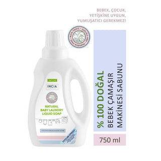 incia natural laundry soap 750ml, natural detergent for babies, gentle laundry soap for sensitive skin Incia Natural Laundry Soap - Gentle for Babies | 750ml Incia Natural Laundry Soap - Gentle for Babies | 750ml natural-laundry-soap, baby-laundry-detergent, sensitive-skin, plant-based-soap, dermatologically-tested, baby-care, eco-friendly-products, fragrance-free, cleaning-products, ai-generated