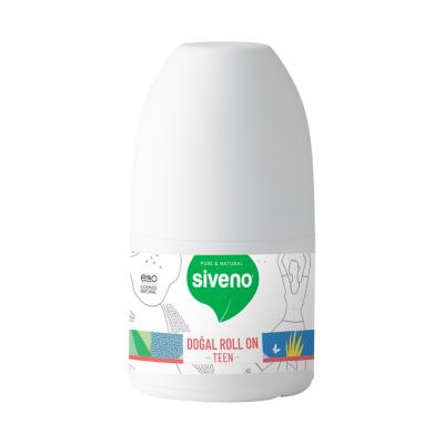 Siveno Natural Roll-On Deodorant for Teens & Sensitive Skin: Vegan, Aluminum-Free Odor Control for Teenage Girls - 1.69 