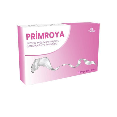 Primroya Dietary Supplement Tablets - Evening Primrose Oil, Magnesium & Passiflora for Natural Health Support