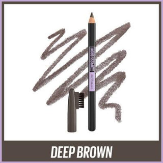 Maybelline Express Brow Shaping Pencil - Deep Brown: Define, Fill & Shape for Natural, Fuller Looking Eyebrows with Ease Maybelline Brow Shaping Pencil - Deep Brown | Natural Eyebrows eyebrow pencil, brow shaping pencil, deep brown eyebrow pencil, eyebrow filler, eyebrow brush pencil, Maybelline eyebrow pencil, brow definition, natural brow look, eyebrow shaping, brow filler, Maybelline, deep brown, dual-ended, brush applicator, natural look, easy to use, brow makeup, makeup, beauty, defined brows, fuller b