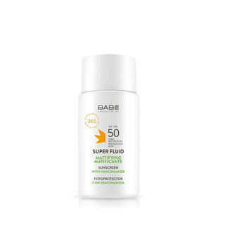 Babe Super Fluid Mattifying Sunscreen SPF50+ 50ml - Lightweight, Oil-Free Sun Protection for Oily Skin Babe SPF50+ Mattifying Sunscreen 50ml - Oil-Free Protection Sunscreen, Mattifying Sunscreen, SPF50+, Babe Sunscreen, Super Fluid Sunscreen, Oil-Free Sunscreen, Daily Sun Protection, Skincare, Sun Care, Oily Skin Solutions, Non-Greasy Sunscreen, Lightweight Sunscreen