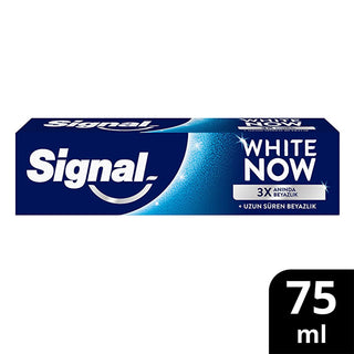 Signal White Now Teeth Whitening Toothpaste - Instant 3x Whitening, Natural Ingredients, 2.54 fl oz Signal White Now Teeth Whitening Toothpaste - Instant & Natural teeth whitening toothpaste, Signal White Now, oral care products, natural toothpaste, whitening toothpaste, toothpaste with natural ingredients, instant whitening toothpaste, long-term whitening, non-abrasive toothpaste, 94% naturally sourced ingredients