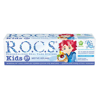 ROCS Kids Toothpaste - Fruit Flavor for Ages 3-7 | Natural Formula