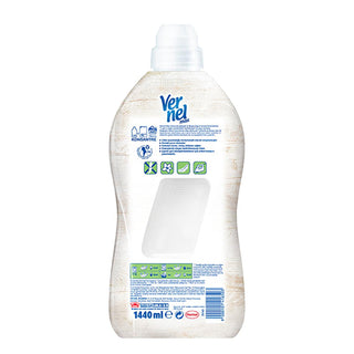 vernel max peony and white tea fabric softener bottle, close up of vernel max peony fabric softener Vernel Max Peony & White Tea Fabric Softener - Long-Lasting Aroma for Homeowners and New Moms | 1440 ml Vernel Max Peony & White Tea Fabric Softener 1440 ml fabric-softener, vernel, laundry-care, vitamin-e, soft-clothes, long-lasting-scent, peony, white-tea, homeowners, ai-generated