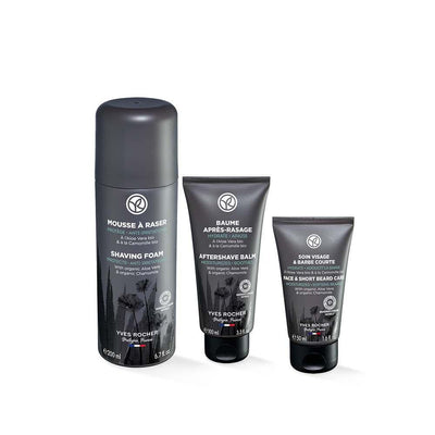 The Shaving Essentials Kit - Soothing Shaving Foam, Moisturizing Aftershave Balm & Beard Care Cream for Men