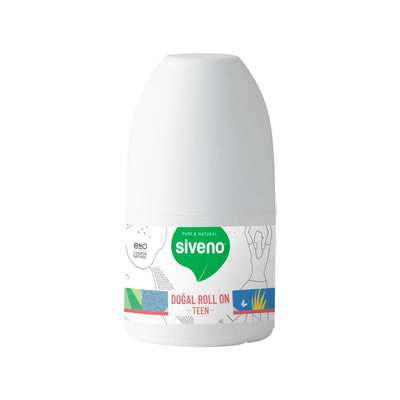 Siveno Natural Roll-On Teen Pink Deodorant - 50 ml, Natural Ingredients for Long-Lasting Odor Protection