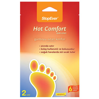 StopEver Hot Comfort Foot Warmers - 6 Hours of Portable Warmth for Cold Climates StopEver Hot Comfort Foot Warmers - 6 Hours Warmth foot warmers, heat pads, portable warmth, cold weather accessories, hand warmers, winter essentials, outdoor gear, cold climate solutions, warmth for feet, comfort during outdoor activities