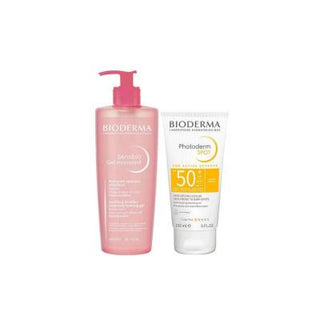 Bioderma Skincare Set for Sensitive Skin - Sensibio Foaming Gel & Photoderm Spot SPF50+ Bioderma Sensitive Skin Skincare Set - SPF50+ & Gentle Cleanser Skincare set for sensitive skin, Bioderma Sensibio Foaming Gel, Bioderma Photoderm Spot SPF50+, Gentle cleansing gel, Sun protection for hyperpigmentation, Sensitive skin care, Dermatologically tested products, Skincare routine, Hyperpigmentation prevention, UVA and UVB protection, Daily skincare, Anti-aging skincare