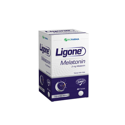 Ligone Melatonin 3 mg 90 Chewable Tablets for Adults - Strawberry Flavor Sleep Aid Supplement