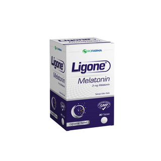 Ligone Melatonin 3 mg 90 Chewable Tablets for Adults - Strawberry Flavor Sleep Aid Supplement