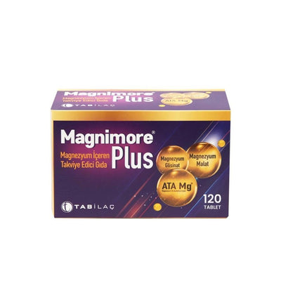 Magnimore Plus - Premium Magnesium Supplement with ATA-Mg for Muscle Health & Energy (120 Tablets)