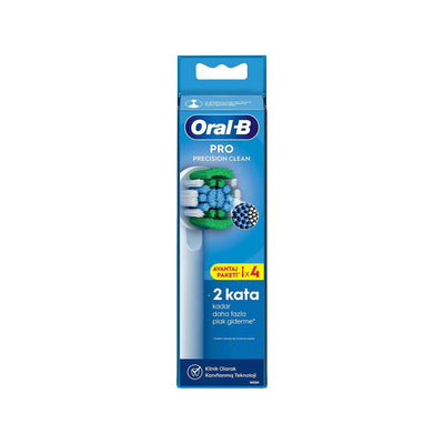 Oral-B Pro Precision Clean X-Filament Replacement Toothbrush Heads - 4 Pack, Gentle & Effective Cleaning for Oral-B Elec