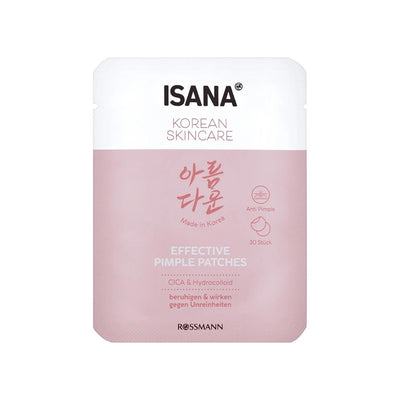 Isana Cica Hydrocolloid Spot Patches for Clear Skin 30 Count