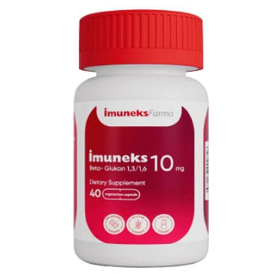 Imuneks Beta Glukan 10mg: Powerful Immune Support Supplement | Enhance Natural Defenses & Boost Immune Health - 40 Capsu