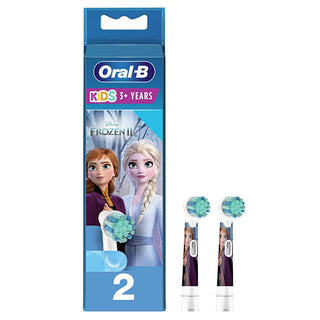 Oral-B Kids Electric Toothbrush Replacement Heads - Frozen 2 Theme, Gentle on Gums, Compatible with Oral-B Kids +3 Electric Toothbrushes Oral-B Kids Electric Toothbrush Replacement Heads - Frozen 2 Oral-B Kids Electric Toothbrush Replacement Heads, Frozen 2 Themed Toothbrush Heads, Children's Electric Toothbrush Accessories, Gentle Toothbrush Heads for Kids, Oral-B Electric Toothbrush Heads for Children, Kids Oral Care, Electric Toothbrush Replacement Heads, Disney Frozen 2 Kids Products, Oral Hygiene for C