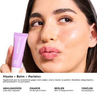 Cream Co. 3in1 Natural Lip Balm with Hyaluronic Acid & Ceramide - Moisturizing, Nourishing, and Protecting Lips Cream Co. 3in1 Lip Balm - Natural Moisturizing & Nourishing natural lip balm, hyaluronic acid lip care, moisturizing lip balm, lip nourishment, 3in1 lip balm, lip care, natural ingredients, lip moisturizer, lip gloss, lip mask, organic lip balm, lip health, dry lip relief, chapped lip solution