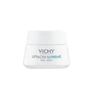 Vichy Vichy Liftactiv Supreme Night Anti-Aging Cream 15ml - Travel-Sized Nighttime Skincare for Aging Skin Vichy Liftactiv Supreme Night 15ml - Anti-Aging Skincare Vichy Liftactiv Supreme Night, anti-aging cream, nighttime skincare, travel-sized skincare, promotional skincare product, Vichy skincare, anti-aging skincare, skincare for aging skin, nighttime moisturizer, travel-sized moisturizer