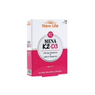 New Life Mena K2+D3 Vitamin Supplement: Supports Bone Health, High Absorption, 100 mcg K2 & 1000 IU D3, Gluten & Soy-Free New Life Mena K2+D3: Bone Health & Immune Support Vitamin K2 D3 supplement, Mena K2 D3 capsule, Vitamin K2 100 mcg, Vitamin D3 1000 IU, bone health supplement, olive oil Vitamin K2 D3, fish gelatin capsules Vitamin, soy free vitamin, GMO free vitamin, gluten free vitamin, Vitamin K2, Vitamin D3, bone health, immune support, K2 supplement, D3 supplement, dietary supplement, health and wel