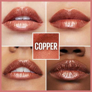 maybelline lifter gloss 017 copper, close-up of maybelline lifter gloss applicator Maybelline New York Lifter Gloss - 017 Copper Lifter Gloss Copper - Maybelline New York maybelline, lifter-gloss, copper-lip-gloss, makeup, hydrating-lip-gloss, womens-beauty, lip-care, shiny-lips, ai-generated, cosmetic-enhancements