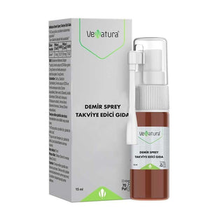 VeNatura Iron Supplement Spray 15ml - Demir Sprey for Iron Deficiency Relief VeNatura Iron Spray - Boost Iron Levels Easily Iron supplement spray, Demir sprey, VeNatura Demir Sprey, Iron deficiency supplement, Dietary iron supplement, Health supplements, Iron deficiency relief, Sublingual iron supplement, Buccal iron spray, Convenient iron supplementation, Portable health products, VeNatura health products