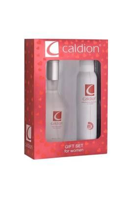 Caldion Perfume and Deodorant Set for Women - 150 ml Deo Sprey + 100 ml Kadın Parfüm Caldion Perfume & Deodorant Set for Women Caldion perfume and deodorant set, women's perfume and deodorant gift set, 150 ml deodorant spray, 100 ml women's perfume, personal care gift set for women, perfume, deodorant, women's personal care, gift ideas for women, fragrance set, personal hygiene products