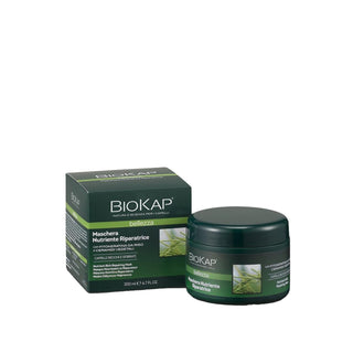 Biokap Nourishing and Repairing Hair Mask 200ml - Intensive Hair Care for Damaged Hair Biokap Hair Mask for Damaged Hair - Nourishing & Repairing hair mask, nourishing hair mask, repairing hair mask, Biokap hair care, hair repair treatment, hair care products, damaged hair solution, dry hair treatment, hair nourishment, hair repair, intensive hair care, 200ml hair mask