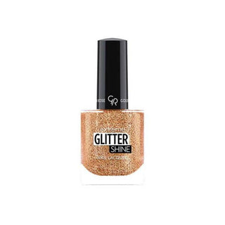 golden rose extreme glitter shine nail color 206, nail polish with glitter shine, golden rose nail color in 10.2ml bottle Golden Rose Extreme Glitter Shine Nail Color - 206 | 10.2ml Golden Rose Glitter Nail Color 206 - Extreme Shine golden-rose, nail-color, glitter-nail-polish, nail-art, cosmetics, extreme-shine, beauty, nail-care, manicure, ai-generated