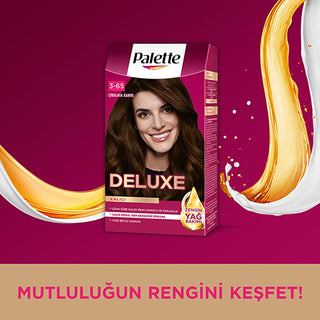Palette Deluxe Chocolate Brown Hair Dye: Long Lasting, Rich Color & Shine - Permanent Hair Color 3-65 Çikolata Kahve Palette Deluxe Chocolate Hair Dye - Long Lasting Color & Shine hair dye, chocolate brown hair dye, permanent hair color, long lasting hair dye, hair color with shine, Palette Deluxe, 3-65 chocolate kahve, hair dye with oil, rich color hair dye, hair color, chocolate hair color, brown hair color, hair coloring, hair treatment, hair care, hair shine, vibrant hair color, long-lasting color, home