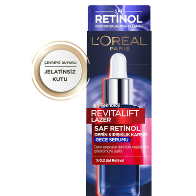 L'Oréal Paris Loreal Paris Revitalift Anti-Aging Face Serum - Retinol Serum for Wrinkle Reduction, Dermatologist-Approve