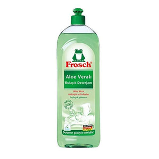 Frosch Aloe Vera Dishwashing Liquid - Gentle, pH Neutral, Dermatologically Tested - 25.36 fl oz Frosch Aloe Vera Dishwashing Liquid - Gentle & Effective Dishwashing Liquid, Aloe Vera Dish Soap, pH Neutral Dishwashing, Dermatologically Tested Dish Soap, Eco Friendly Cleaning, Gentle Dish Soap, Sensitive Skin Friendly, Household Cleaning, Natural Dish Soap, Aloe Vera Skincare, Dish Soap for Sensitive Hands