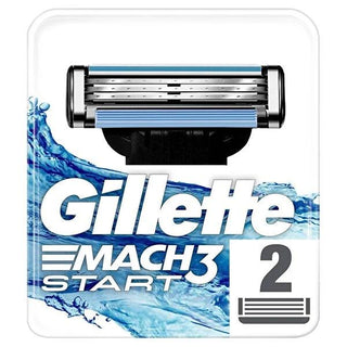 Gillette Mach3 Start Razor Blades for Men - Close Shave with Reduced Irritation Gillette Mach3 Start Razor Blades - Close Shave Gillette Mach3 Start Razor Blades, Men's Shaving Razors, Replacement Razor Blades, Close Shave Razor Blades, Gillette Razor Blades for Men, men's grooming, shaving essentials, razor blades for sensitive skin, lubricating strip razor blades, spring-mounted razor blades