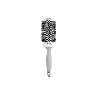 Olivia Garden Expert Blowout Shine Hair Brush - Professional Detangling & Styling Brush for Smooth Blowouts - White & Grey 45 Olivia Garden Hair Brush for Smooth Blowouts hair brush, blowout brush, Olivia Garden, detangling brush, styling brush, professional hair care, hair styling tools, smooth blowouts, gentle detangling, ergonomic design, versatile hair brush, high-quality bristles, durable construction, white and grey, saç fırçası, blowout shine
