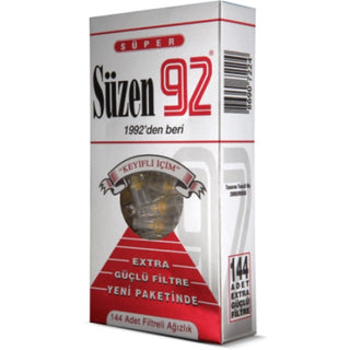 Super Sieving 92 Mouthpiece 144 Pack - Tar Tar Free Smoking | Premium Quality