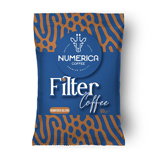 Numerica 100% Arabica Ground Coffee Blend - Rich Flavor Profile, Medium Body, 80g Numerica Arabica Ground Coffee Blend - Rich & Balanced ground coffee, Arabica coffee, coffee blend, filter coffee, Latin American coffee, South African coffee, specialty coffee, gourmet coffee, coffee for connoisseurs, medium body coffee, balanced acidity coffee