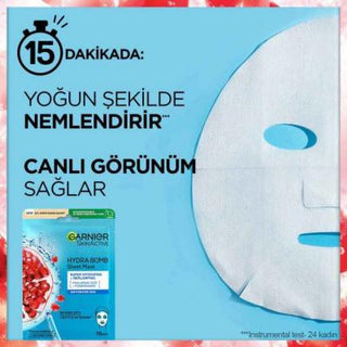 Garnier Hydrating Face Mask with Pomegranate Extract & Hyaluronic Acid - Intensive Moisturizing Sheet Mask for Normal to Dry Skin Garnier Hydrating Face Mask - Moisturizing Sheet Mask for Dry Skin Garnier face mask, hydrating sheet mask, pomegranate extract skincare, hyaluronic acid face mask, moisturizing serum for dry skin, skincare for normal skin, skincare for dry skin, face masks for hydration, Garnier skincare, sheet masks, skincare routine, self-care, natural ingredients, anti-aging skincare